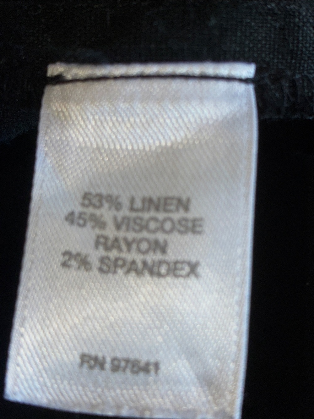 J. Jill Linen Pants Women's M, Black, Stretch Pull-On, 4 pockets, Cuffs. euc - Picture 10 of 15